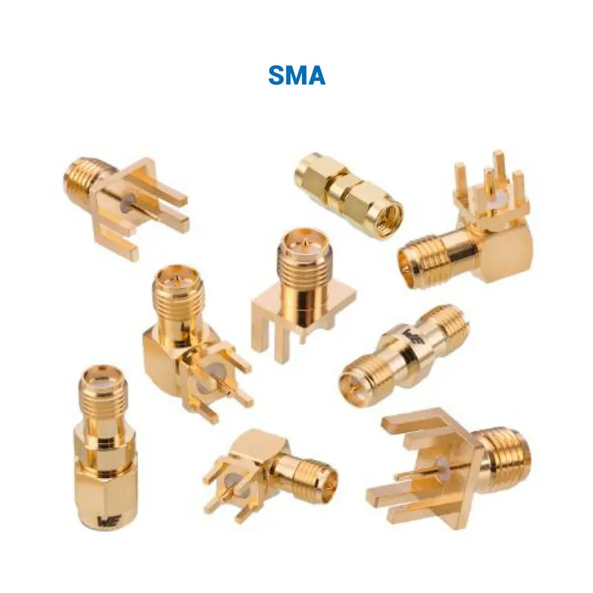 Various SMA connectors arranged in circle