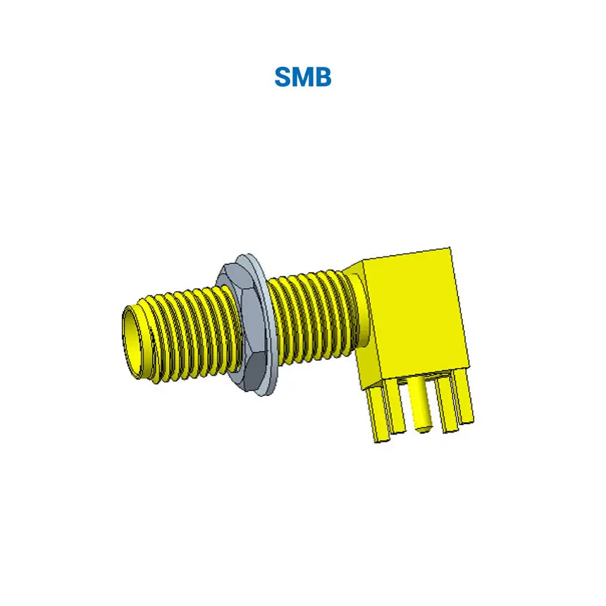 Yellow SMB connector illustration