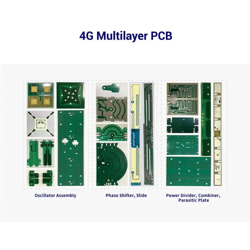 4G multilayer PCB components overview