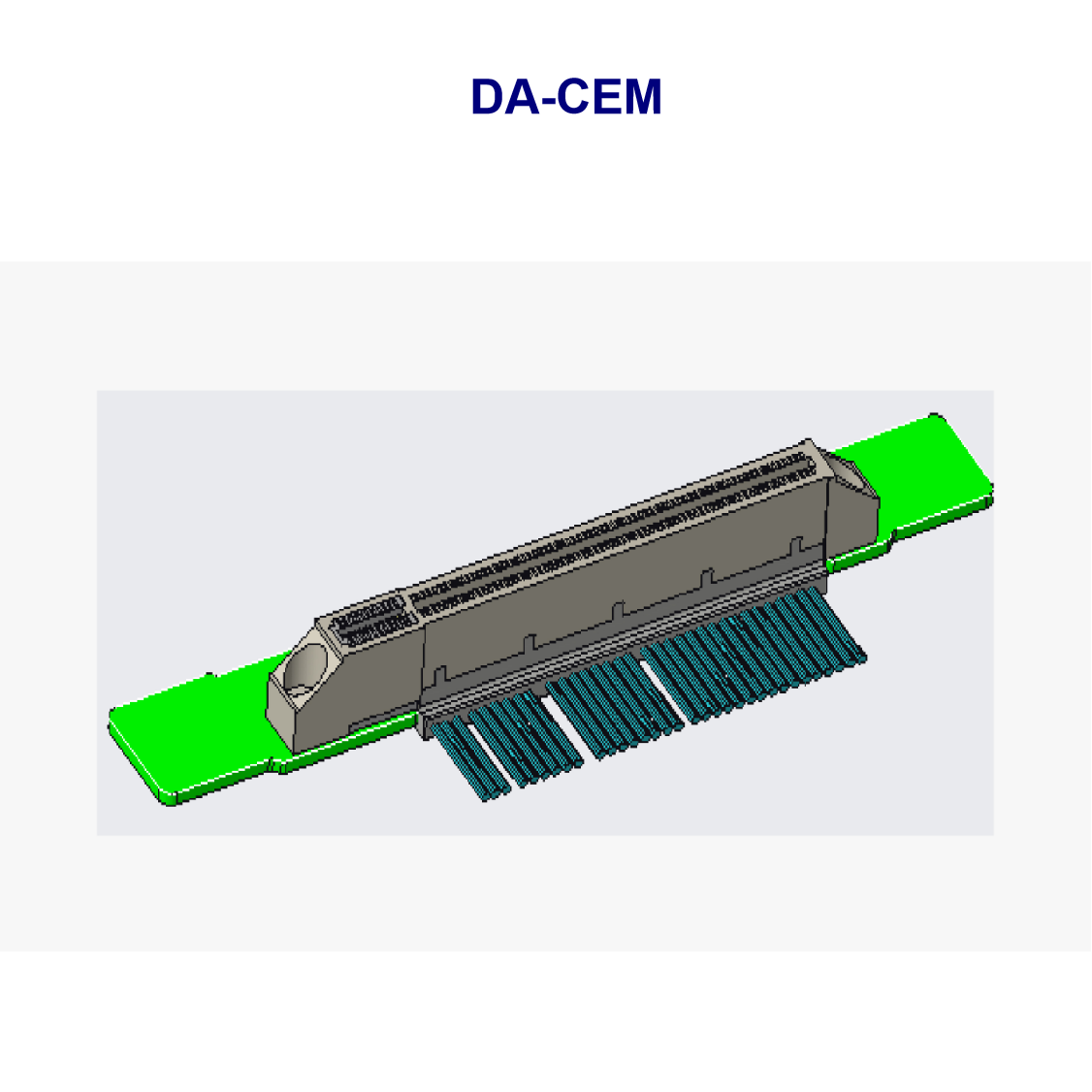 Industrial equipment diagram with green components