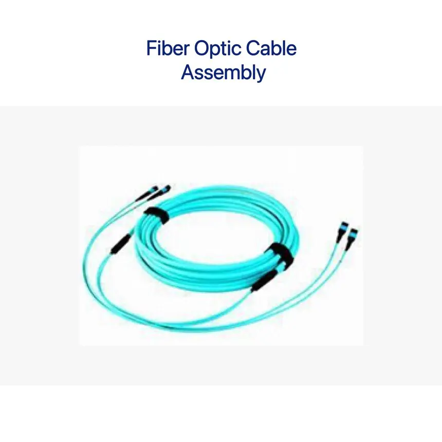Coiled fiber optic cable