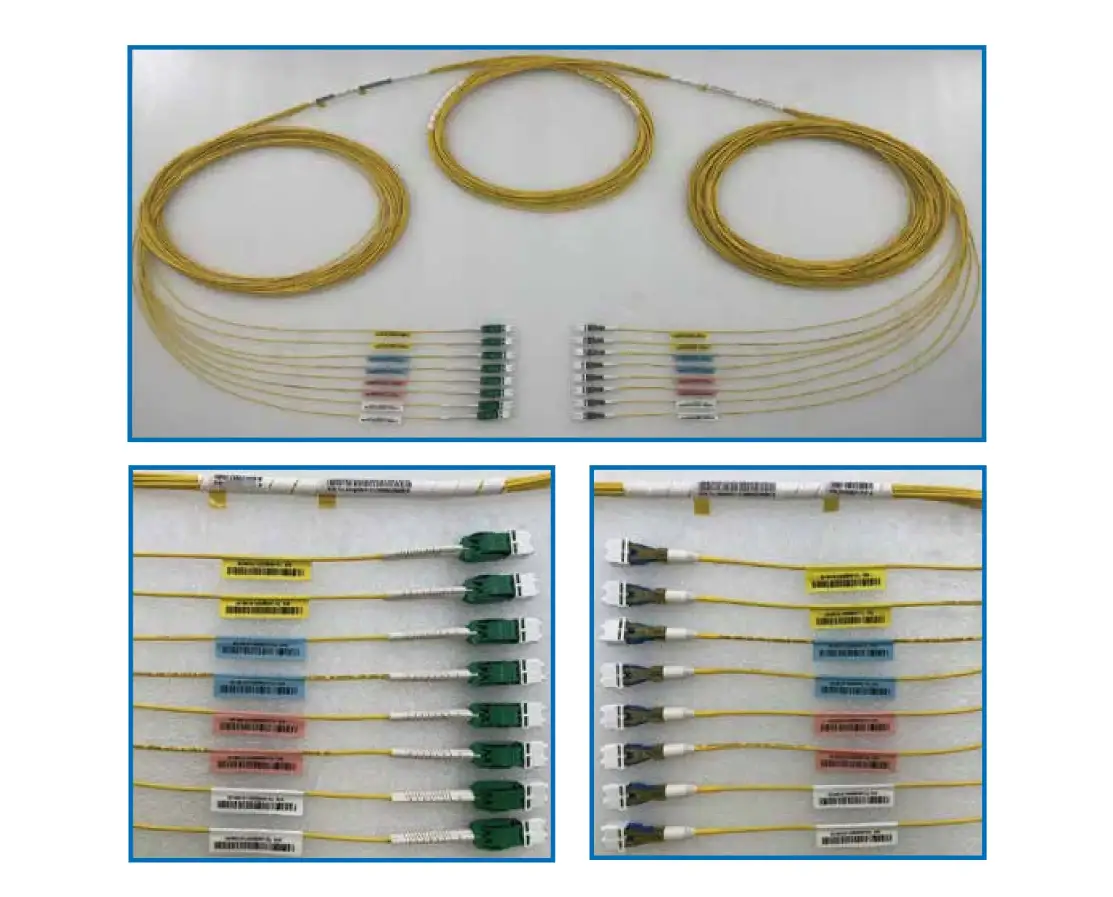 Fiber optic cables with connectors