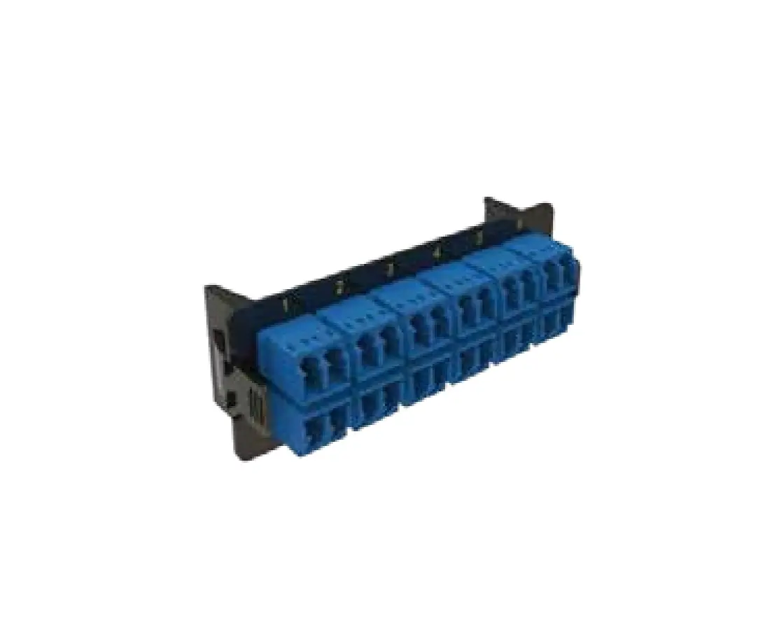 Fiber optic adapter block