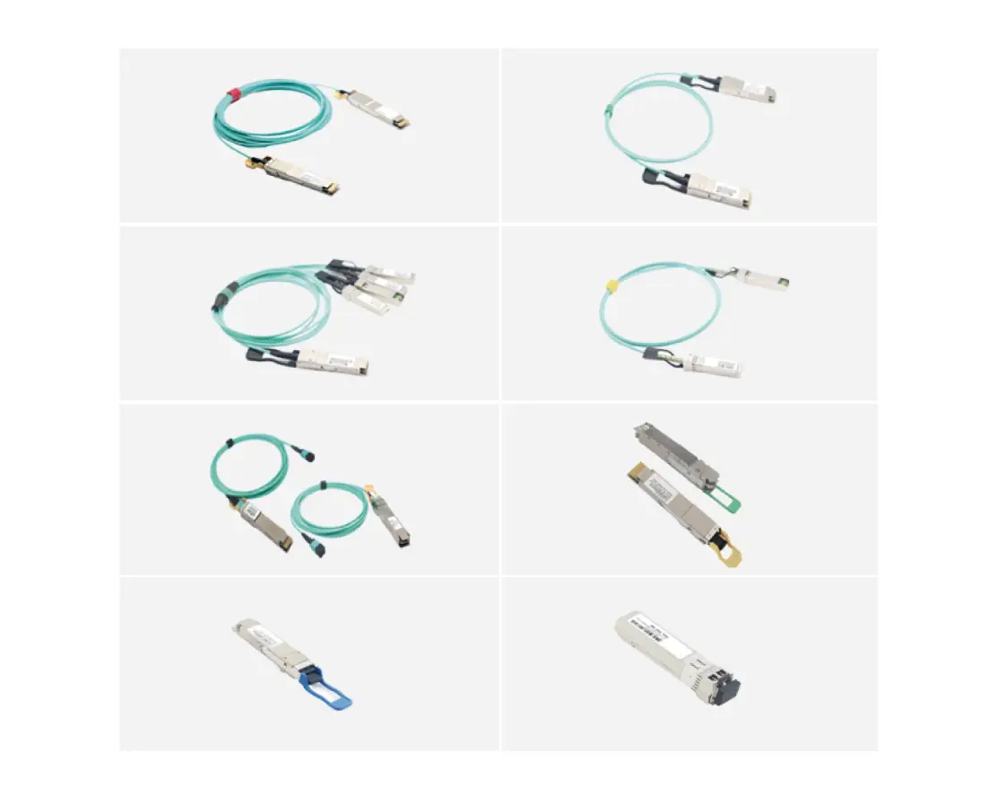Fiber optic transceiver cables and modules