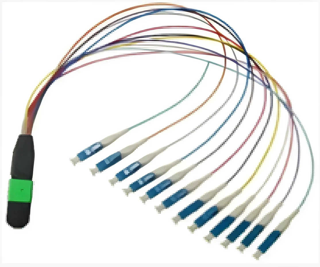 A collection of colorful fiber optic cables arranged together, showcasing various hues and textures.
